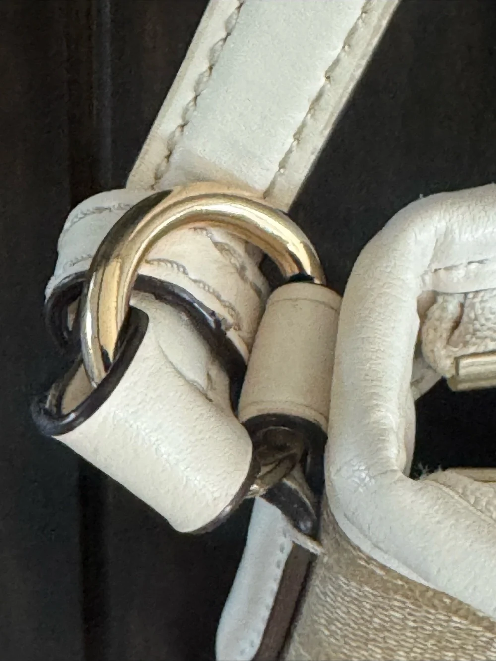 Coach Beige Signature Canvas Crossbody Bag